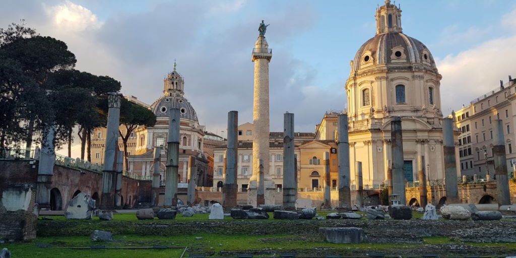 La Basilica Ulpia nel Foro di Traiano