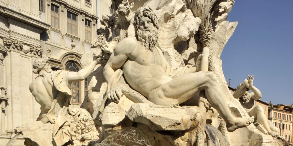 Fontana dei Quattro Fiumi in piazza Navona