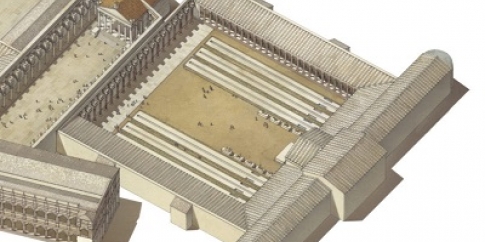 Veduta ricostruttiva del Foro della Pace