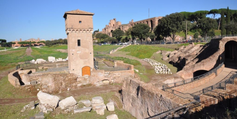 Circo Massimo e torre della Moletta