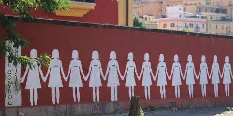 Elisa Caracciolo et alia, Murale contro il femminicidio, 2012 – 2019, Roma, via dei Sardi