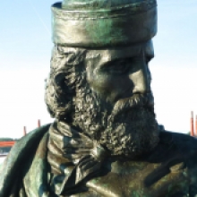 Passeggiata del Gianicolo, particolare del monumento a Giuseppe Garibaldi